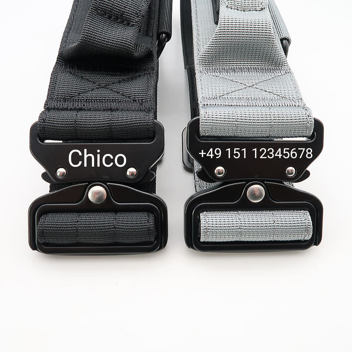 Taktisches Hundehalsband für große Hunde mit Namen graviert