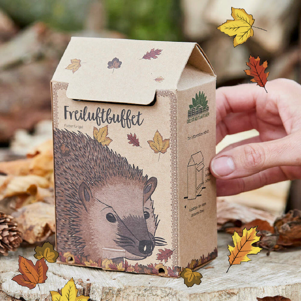 Freiluftbuffet für Igel - TierVita