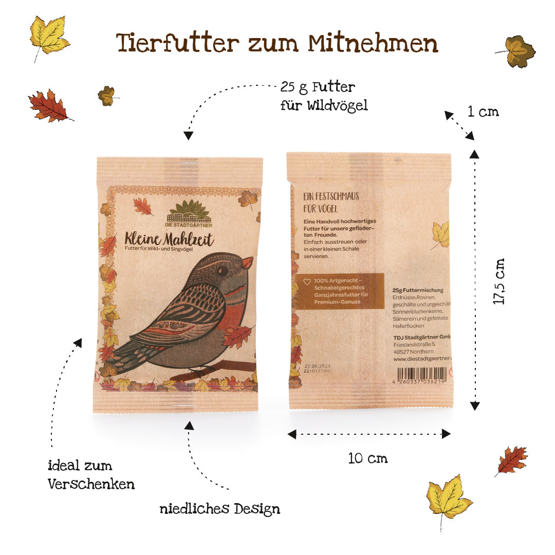 Kleine Mahlzeit – Vogelfutter - TierVita