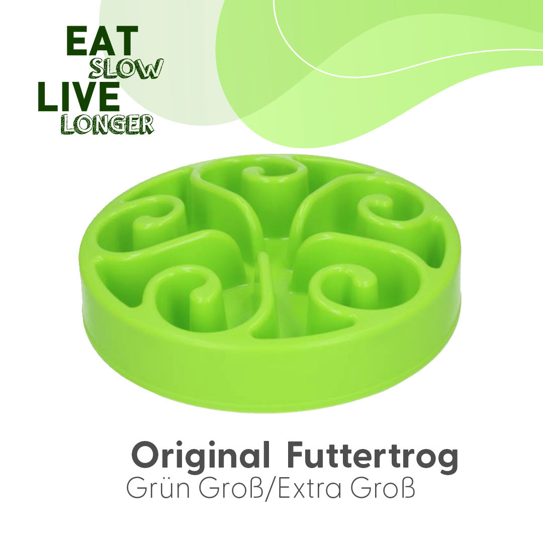 Eat Slow Live Longer Original Grün L