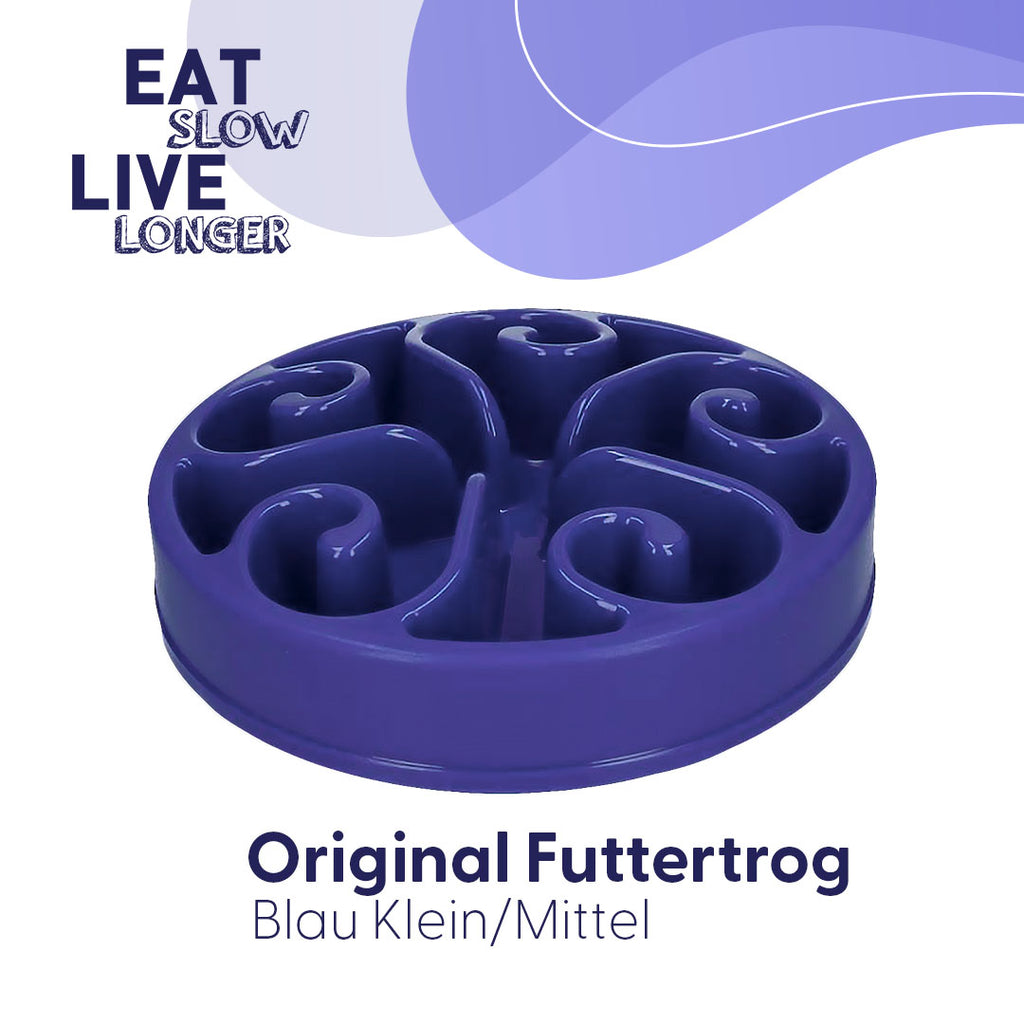 Eat Slow Live Longer Original Blau S