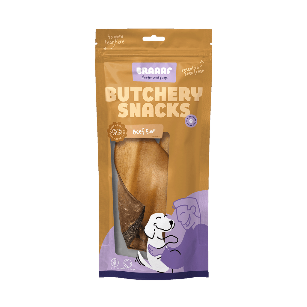 Braaaf Butchery Snacks Rinderohr 2 Stück