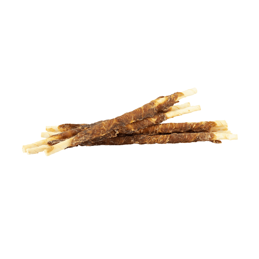 Braaaf Rawhide Twister Huhn (8 St.) - 25 cm