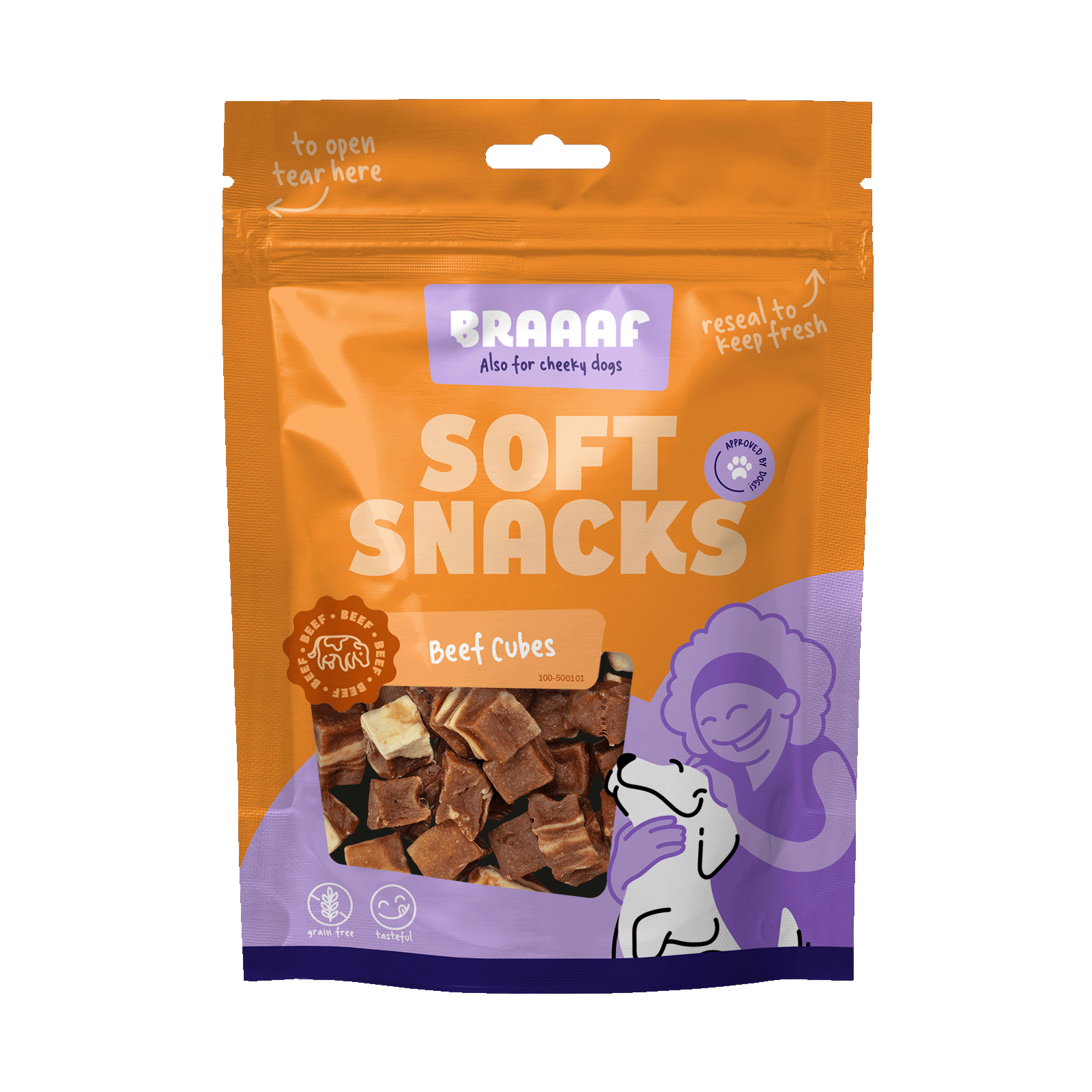 Braaaf Soft Snack Cubes - Rind & Fisch