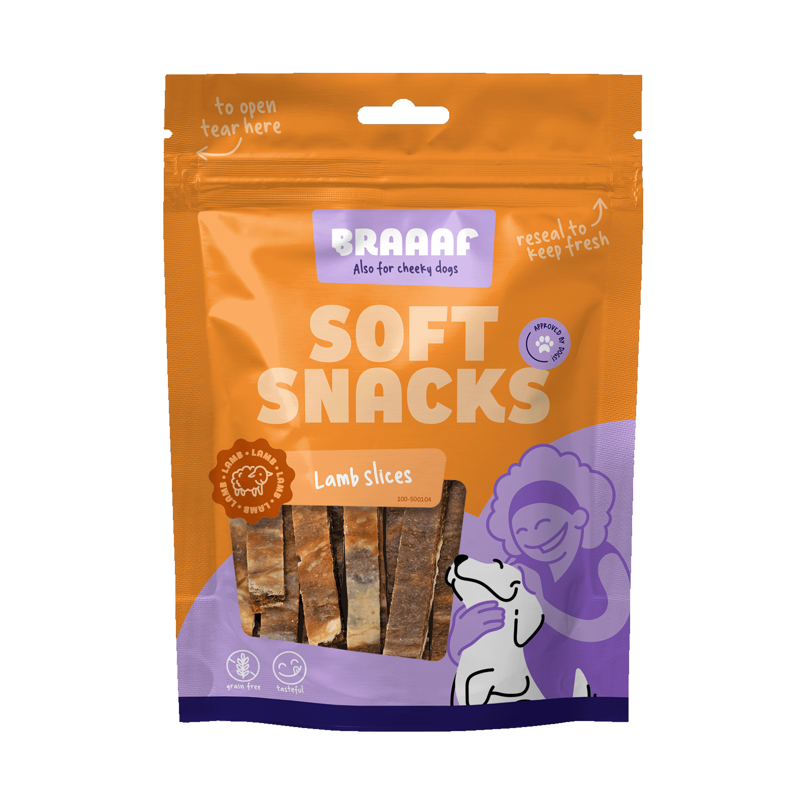 Braaaf Soft Snack Slices - Lamm & Fisch