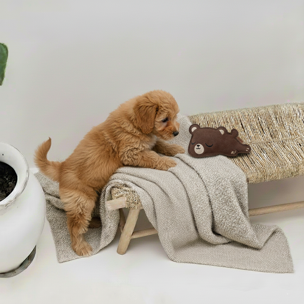 BUDDY. Hundespielzeug aus Leder "Kleiner Bär" - TierVita