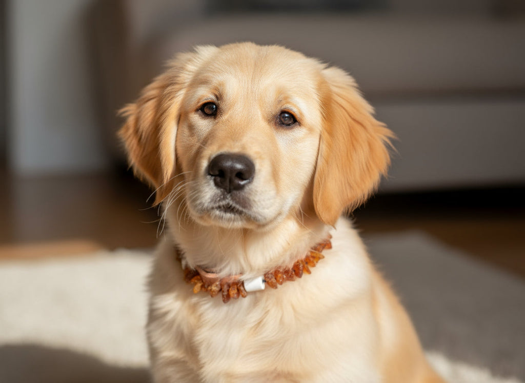 EM Keramik Pipes Flex Hunde Bernsteinkette - TierVita