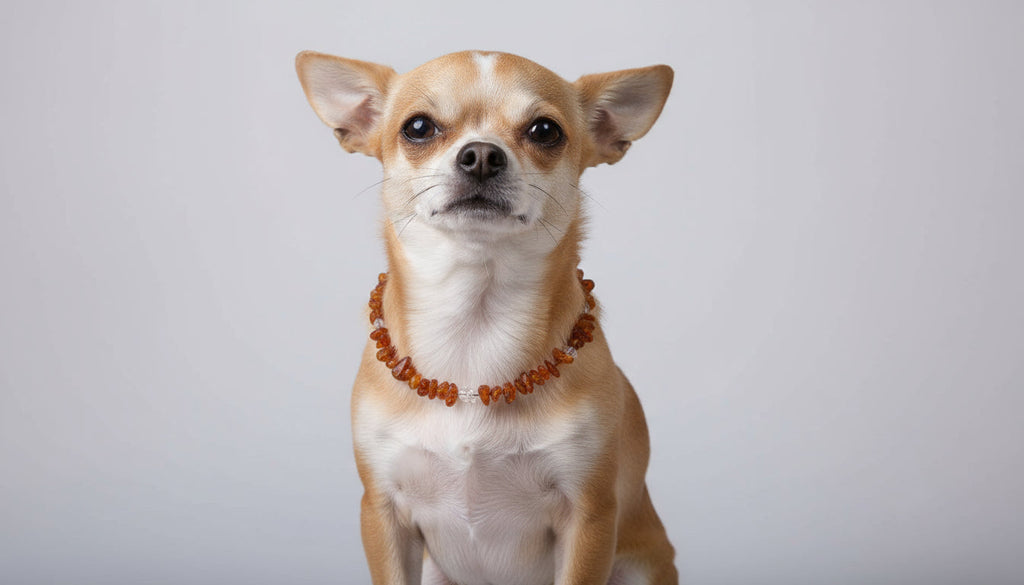 Hunde Bernsteinkette Bergkristall - TierVita