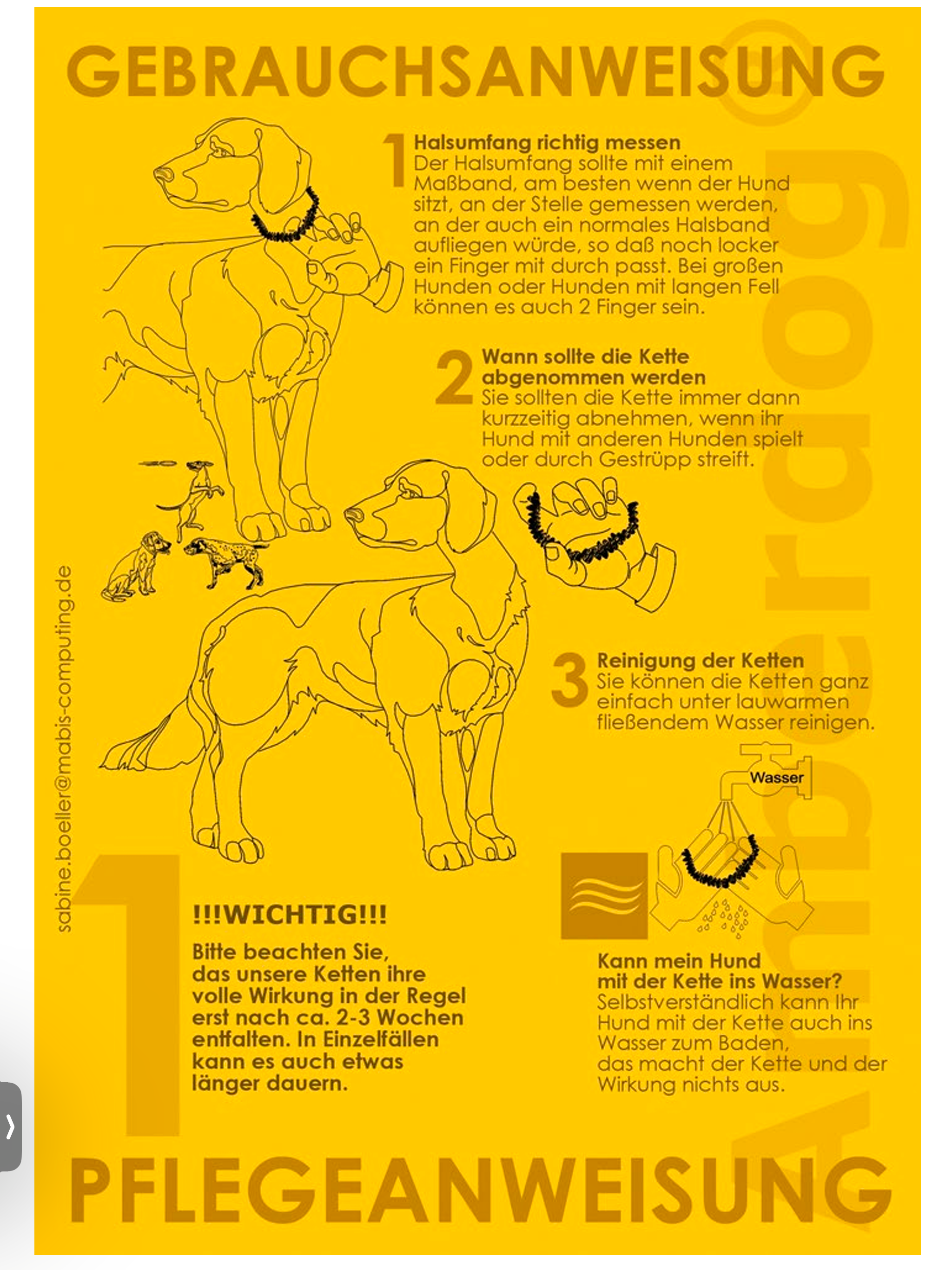 Hunde Bernsteinkette Sonne