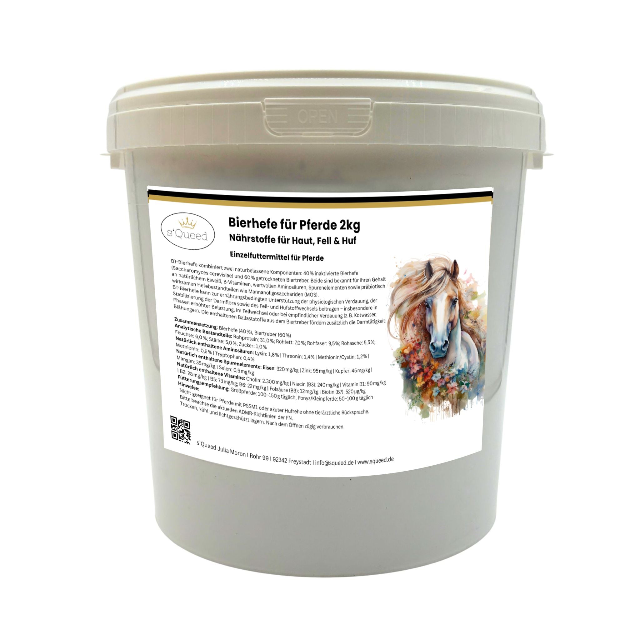 BT Bierhefe Pferd 2kg – bei Kotwasser, Fellwechsel & empfindlicher Verdauung - TierVita