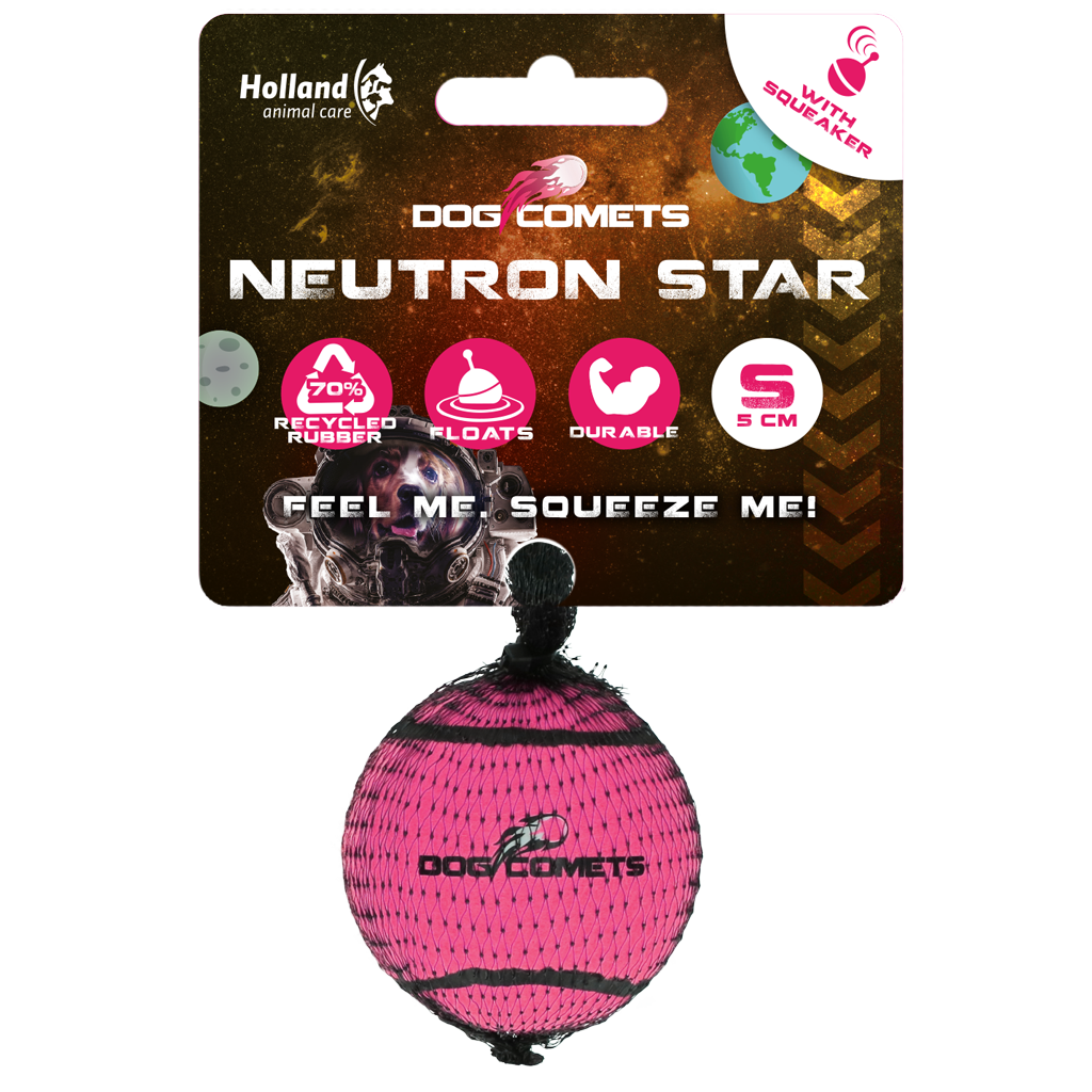 Dog Comets Neutron Star Tennisball Mit Quietscher S Rosa