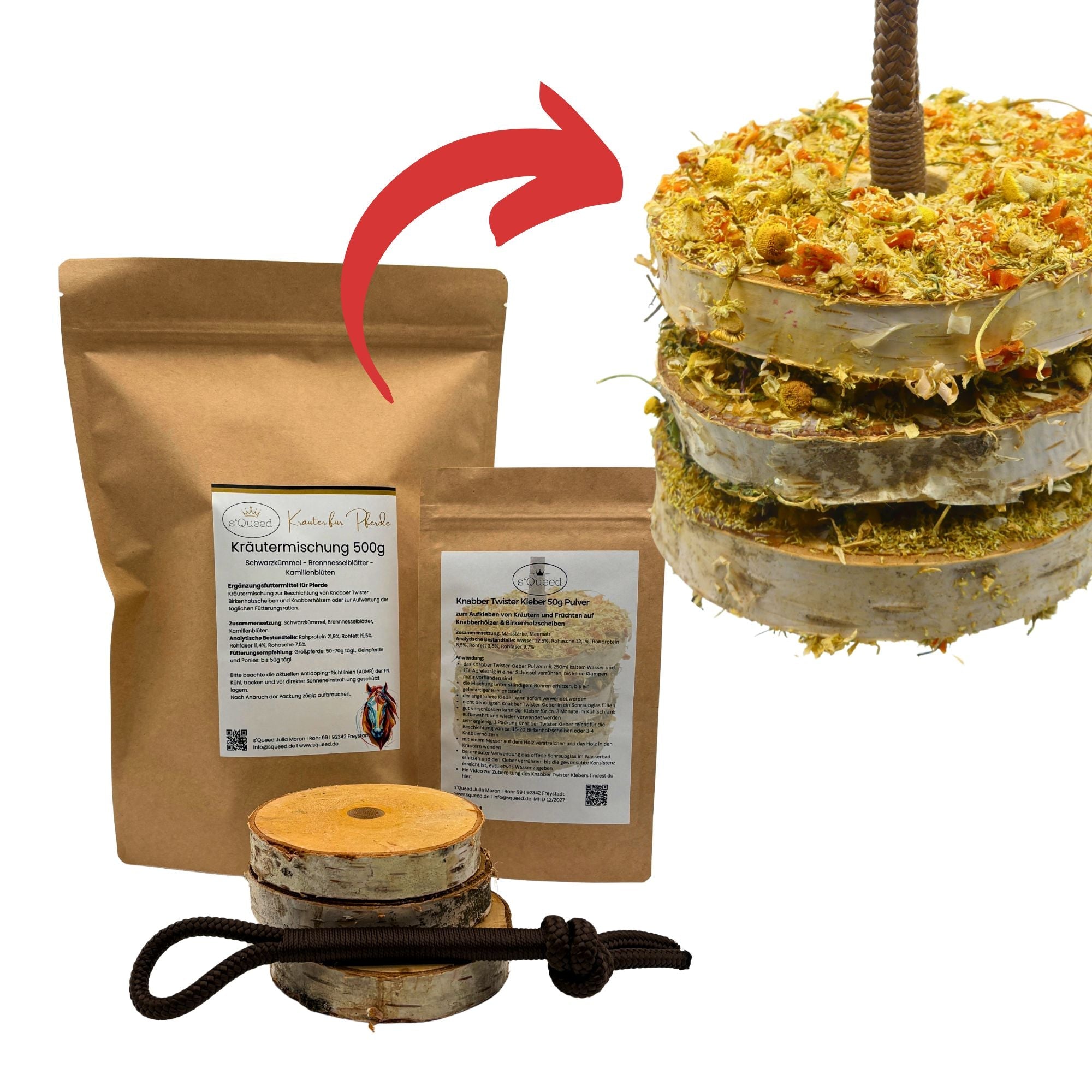 DIY Set Knabber Twister Pferdespielzeug - TierVita