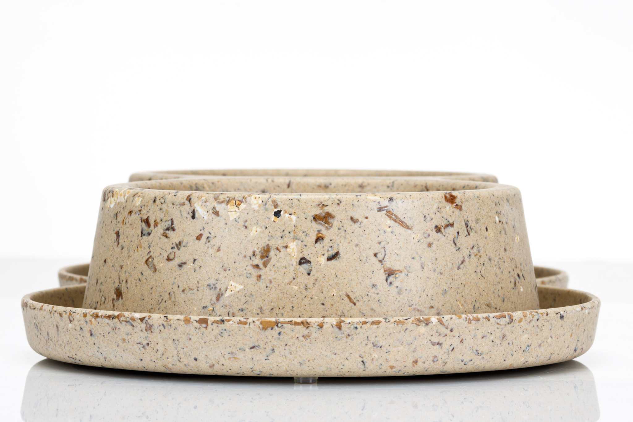 Nachhaltiger Biokunststoff Doppelfressnapf aus Bambus und Kaffeebohnen - TierVita