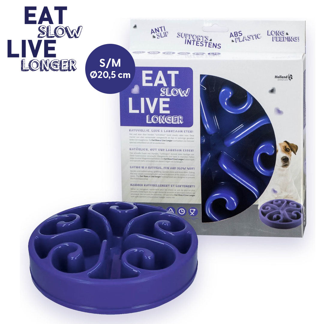 Eat Slow Live Longer Original Blau S