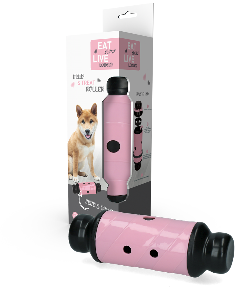 Eat Slow Live Longer Feed & Treat Roller Rosa L