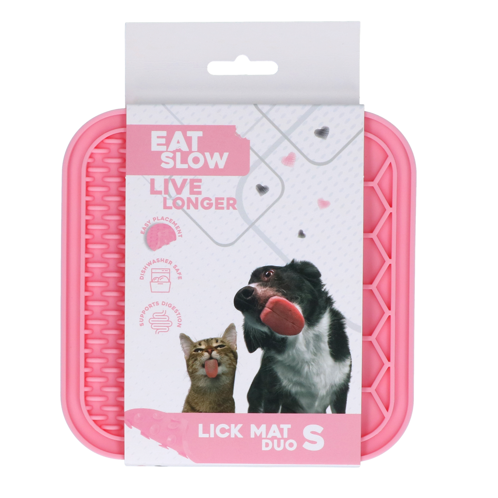 Eat Slow Live Longer Lick Mat Duo S Rosa