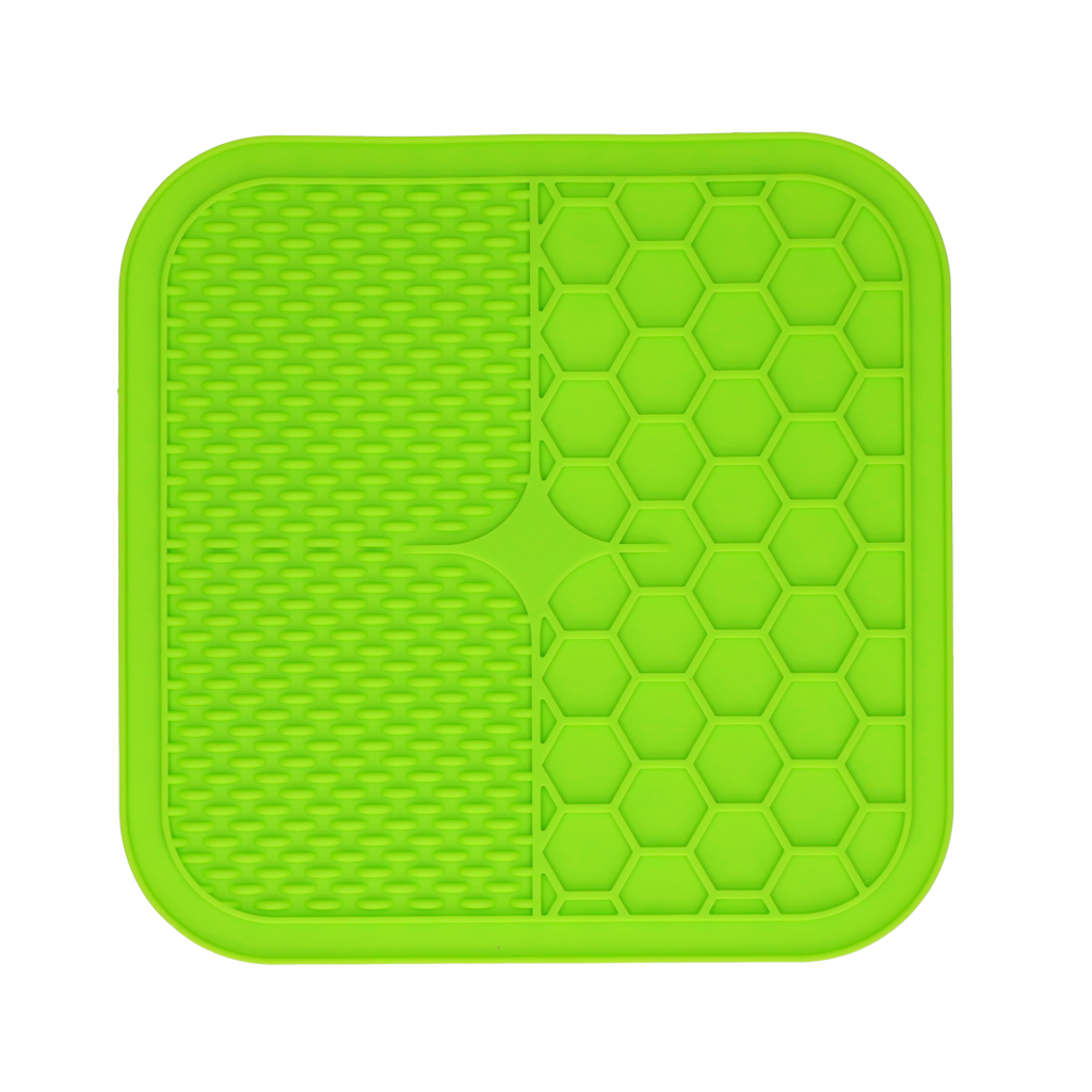Eat Slow Live Longer Lick Mat Duo L Grün