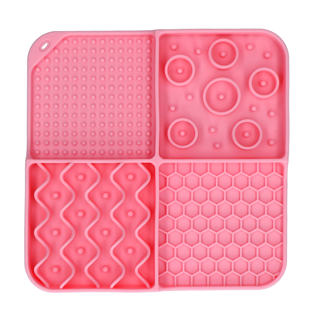 Eat Slow Live Longer Lick Mat Dimensions Rectangle Rosa