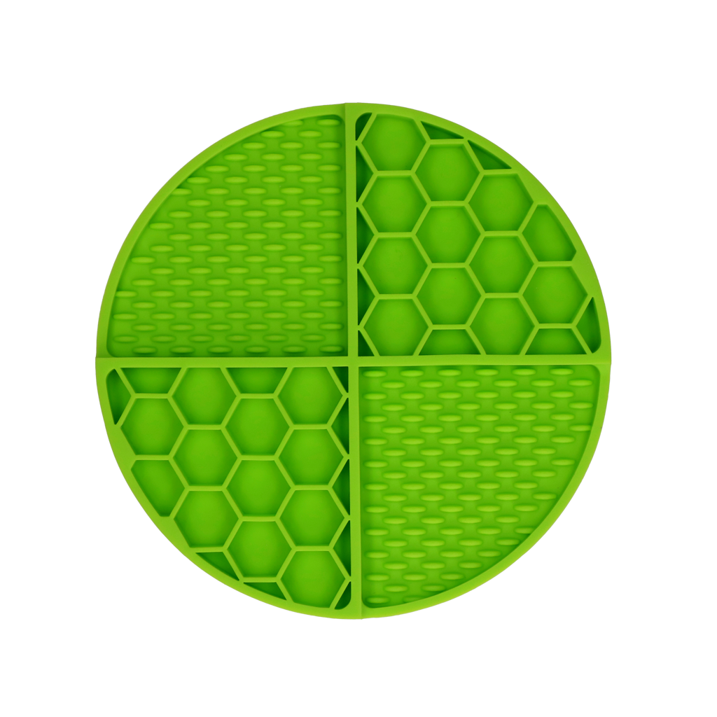 Eat Slow Live Longer Lick Mat Dimensions Circle Grün