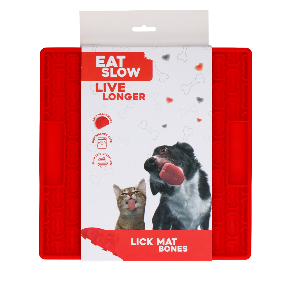 Eat Slow Live Longer Lick Mat Bones Rot
