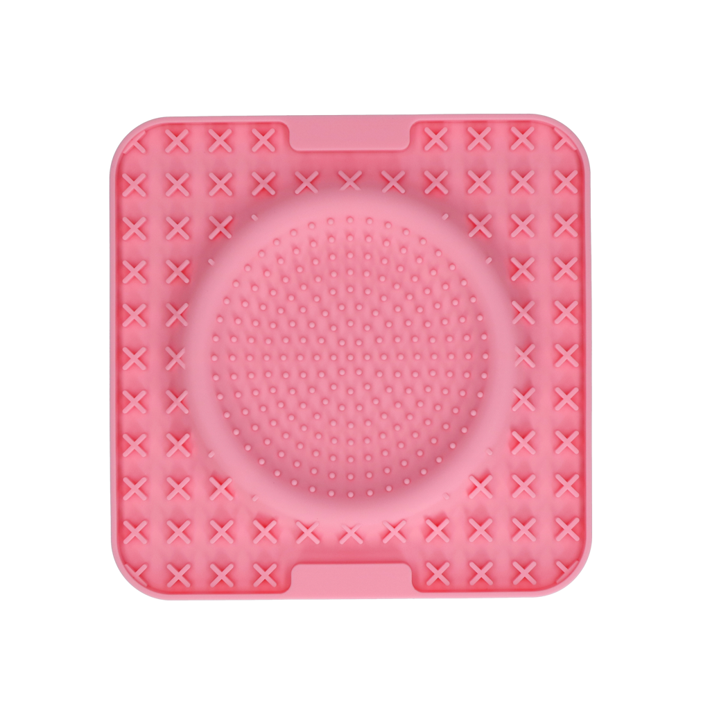 Eat Slow Live Longer Lick Mat Wave Rosa