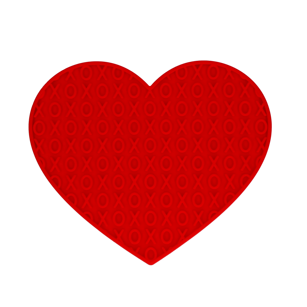 Eat Slow Live Longer Lick Mat Lovely Heart Rot