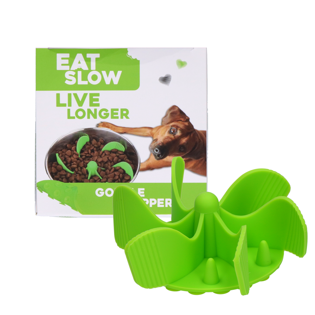 Eat Slow Live Longer Gobble Stopper Grün M
