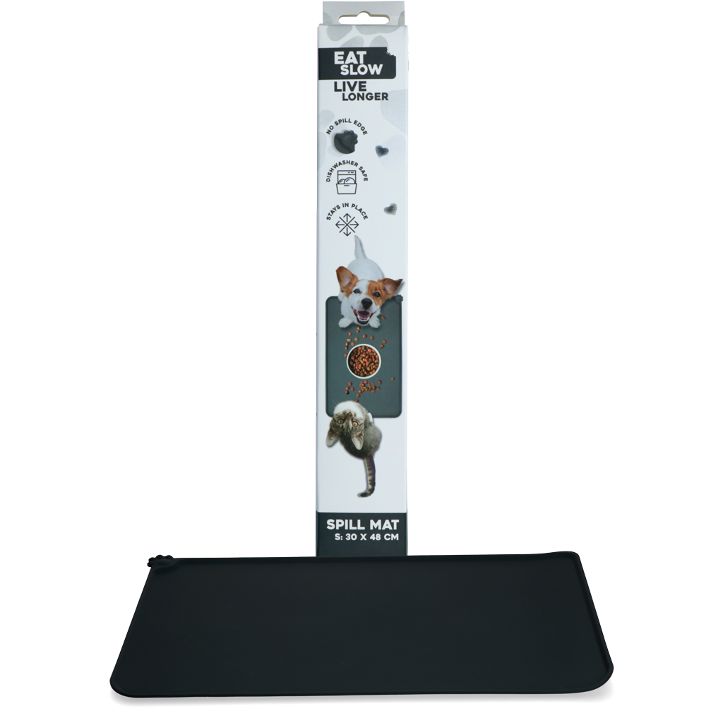 Eat Slow Live Longer Spill Mat S Grau