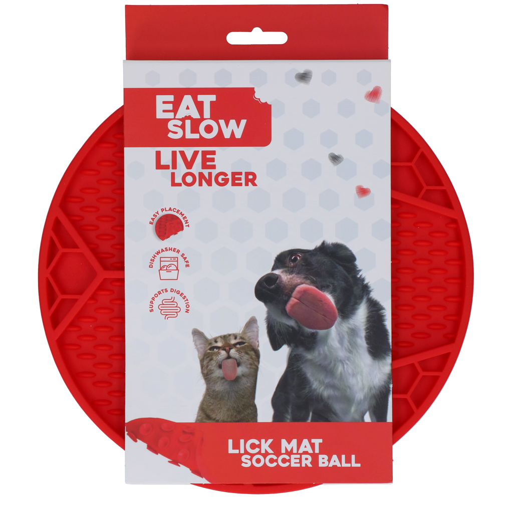 Eat Slow Live Longer Lick Mat Soccer Ball Rot