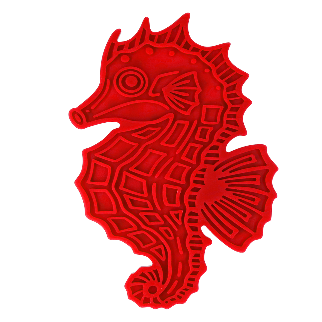 Eat Slow Live Longer Lick Mat Seahorse Rot