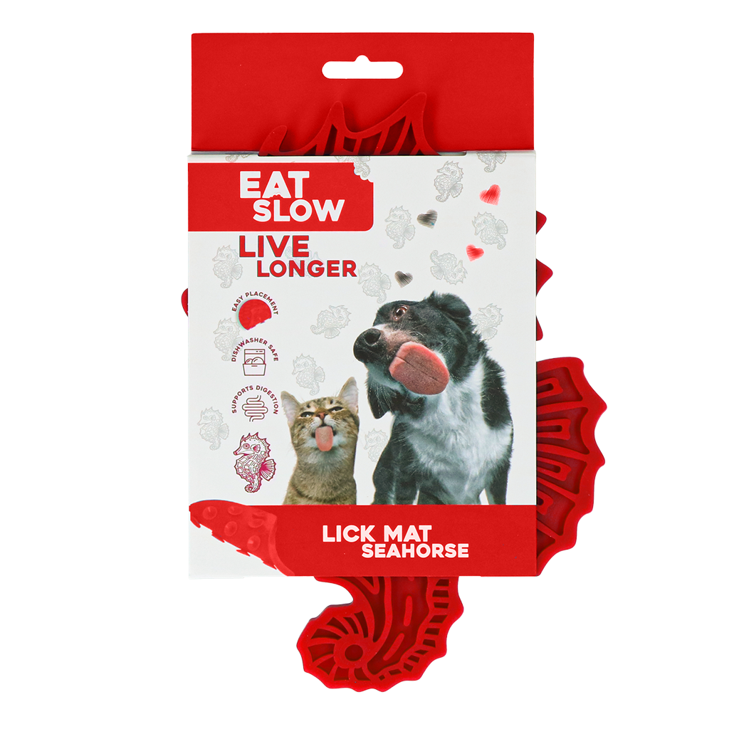 Eat Slow Live Longer Lick Mat Seahorse Rot
