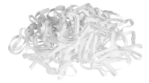 Gummibänder Weiß