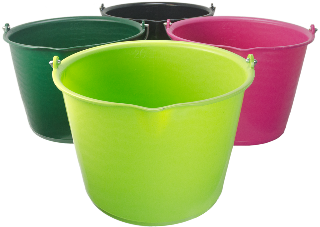 Eimer 15 l mit Ausguss Schwarz