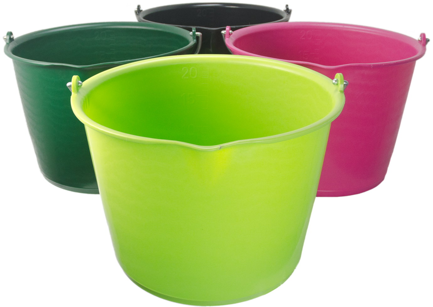 Eimer 15 l mit Ausguss Schwarz