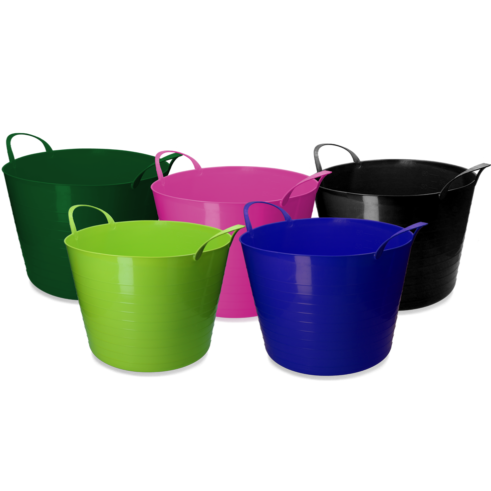 vPlast Eimer V-Trug Flexi 65 l Limonengrün