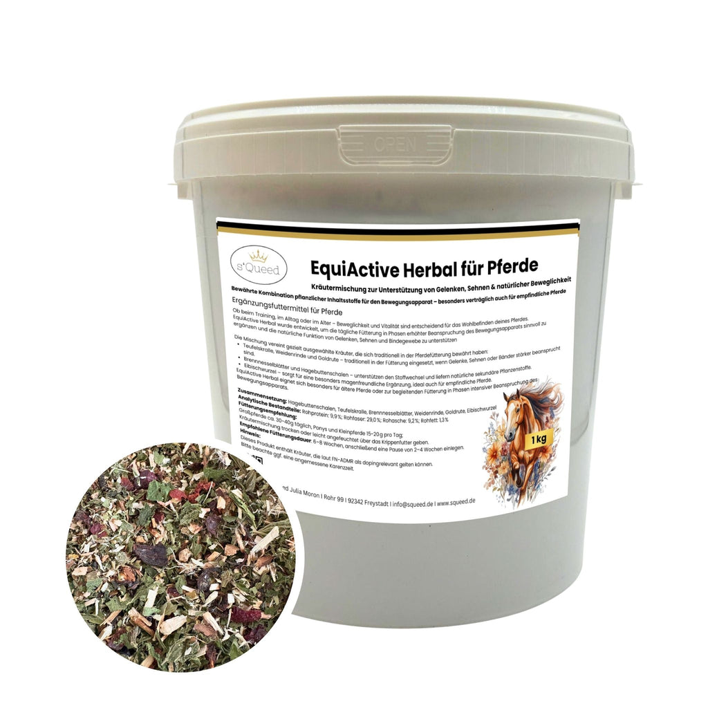 EquiActive Herbal 1kg – Kräutermischung zur Unterstützung von Beweglichkeit & Vitalität beim Pferd - TierVita