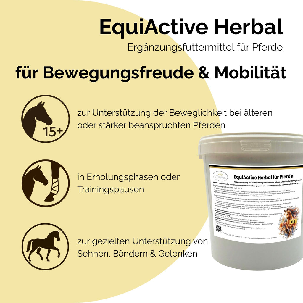 EquiActive Herbal 1kg – Kräutermischung zur Unterstützung von Beweglichkeit & Vitalität beim Pferd - TierVita