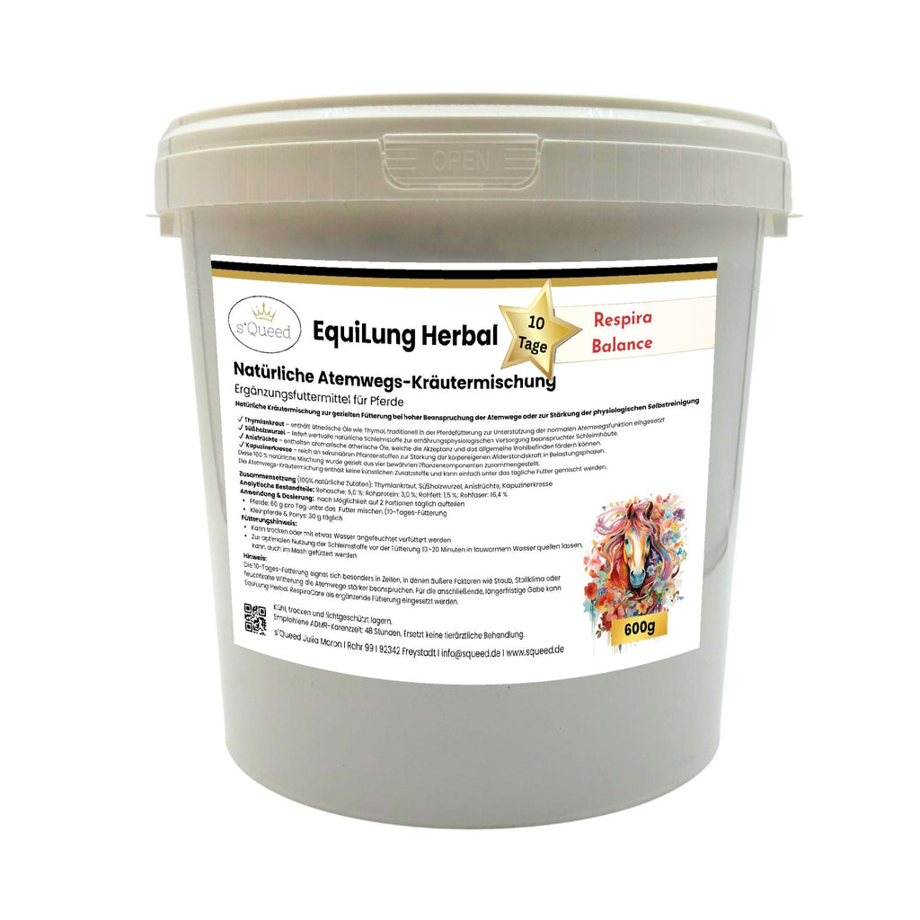 Kräutermischung EquiLung Herbal RespiraBalance für Pferde – Atemwege