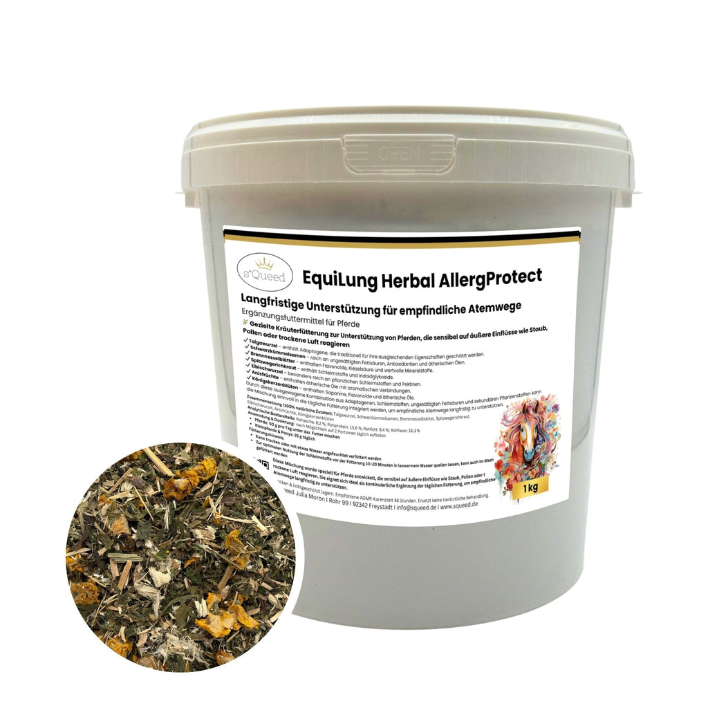 EquiLung Herbal AllergProtect – Hustenkräuter für Pferde zur Langzeitfütterung - TierVita