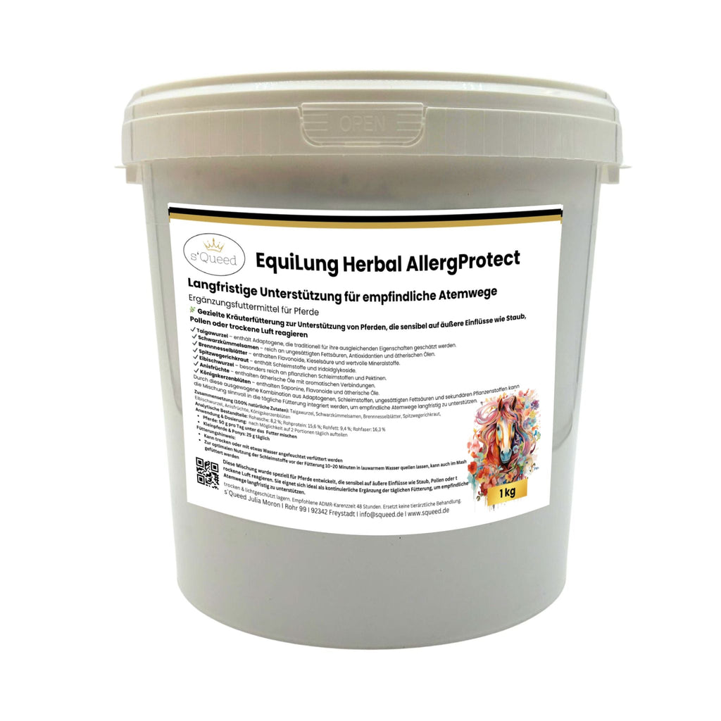 EquiLung Herbal AllergProtect – Hustenkräuter für Pferde zur Langzeitfütterung - TierVita