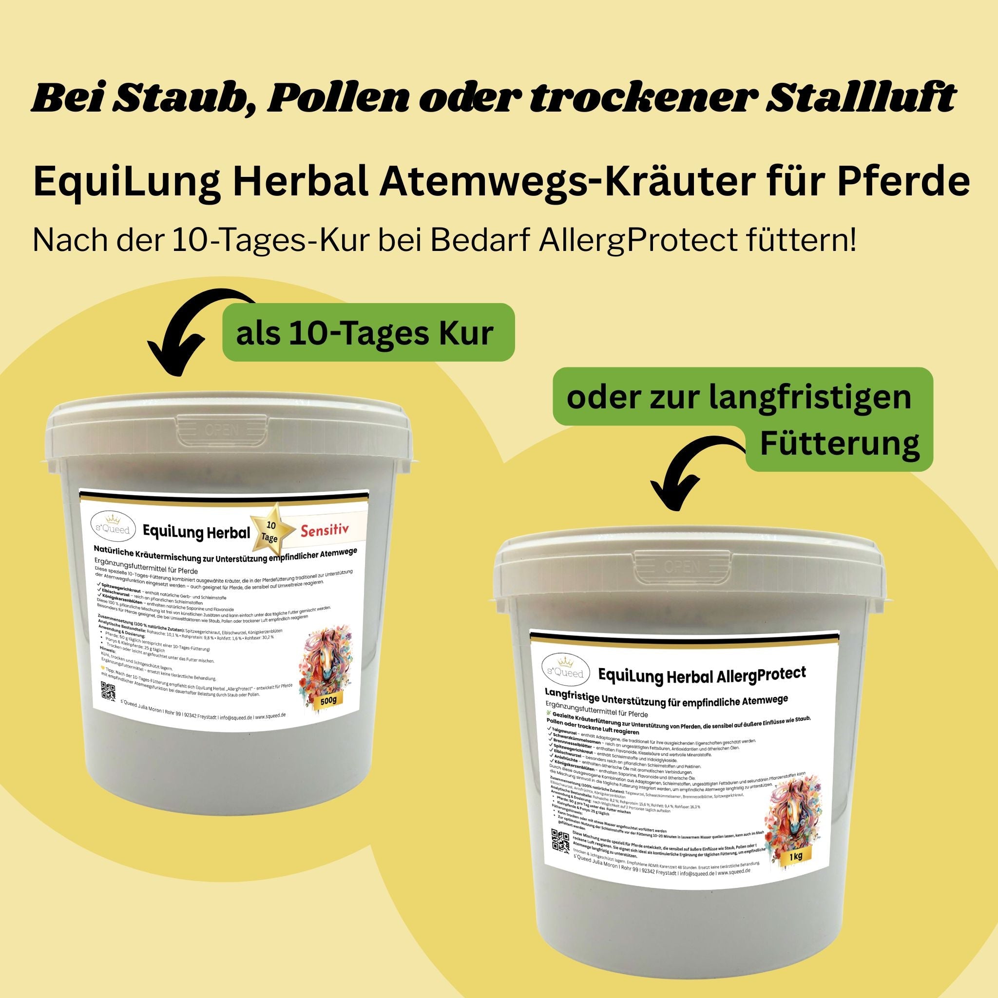 EquiLung Herbal AllergProtect – Hustenkräuter für Pferde zur Langzeitfütterung - TierVita