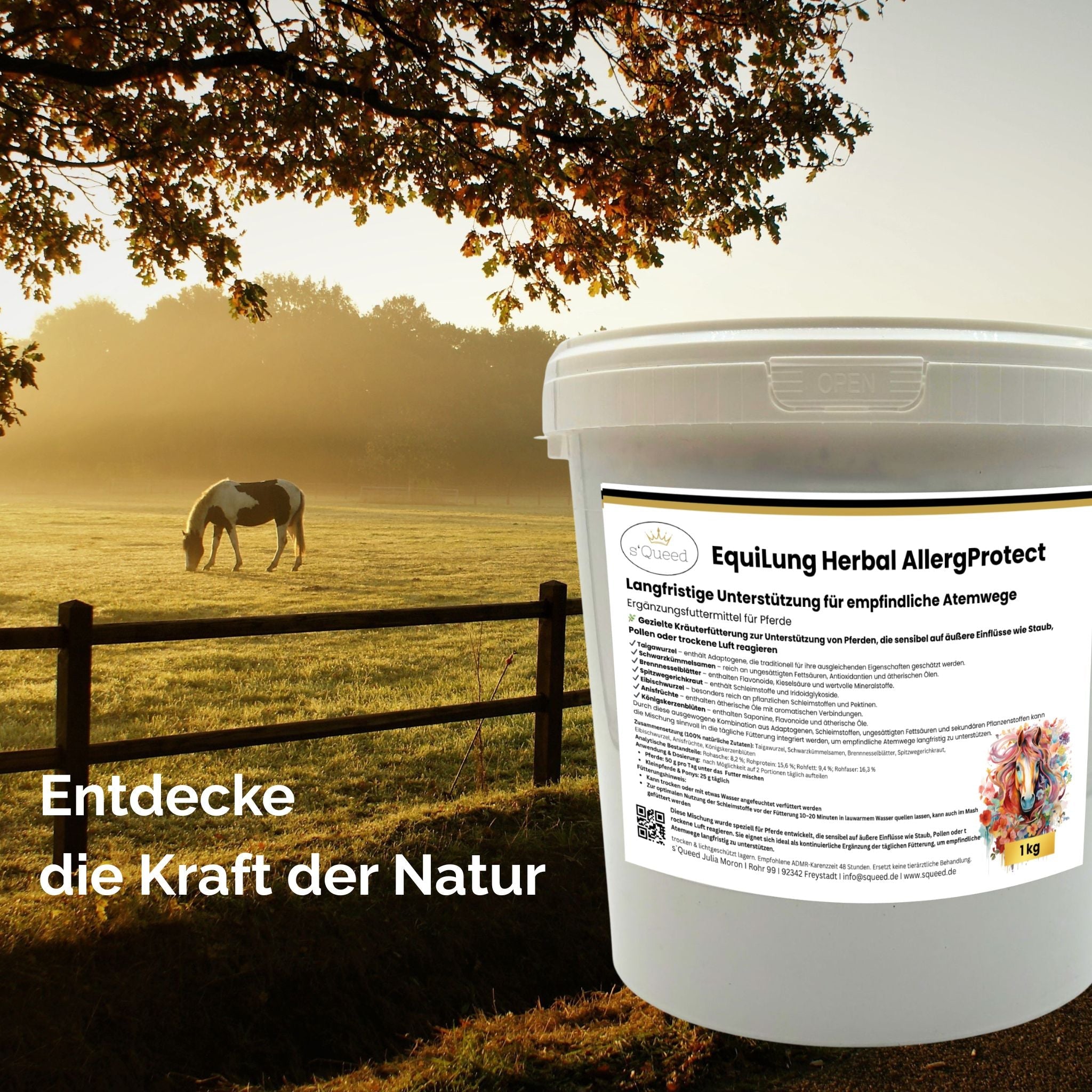 EquiLung Herbal AllergProtect – Hustenkräuter für Pferde zur Langzeitfütterung - TierVita