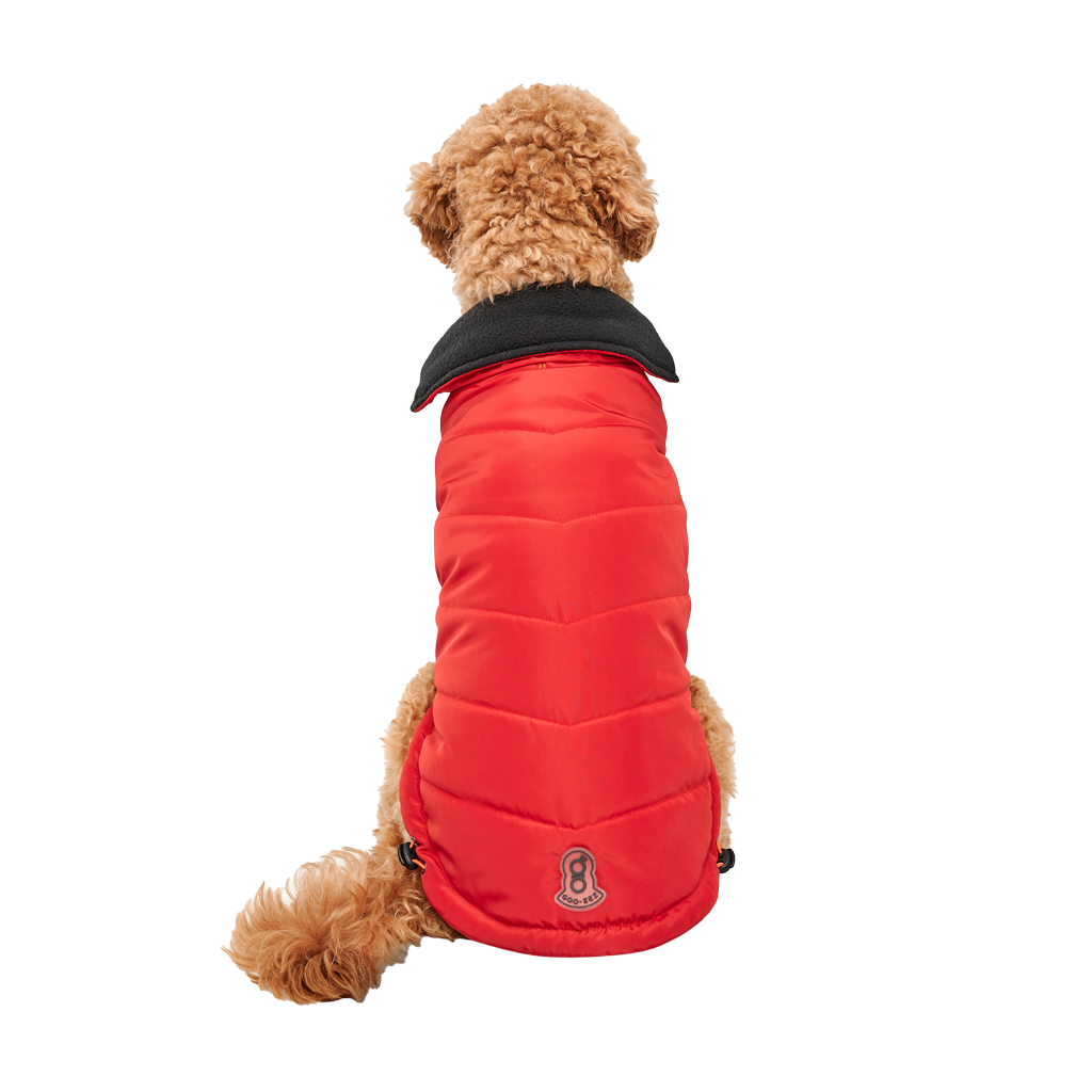 Goo-eez Mock Neck Signature Wrap Jacket XXL Rot/Schwarz