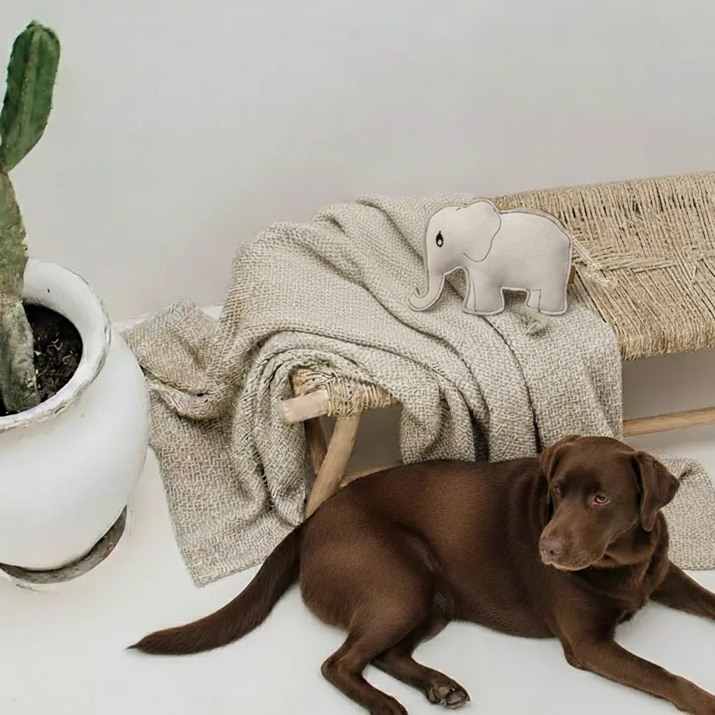 BUDDY. Hundespielzeug aus Leder "Elefant" - TierVita