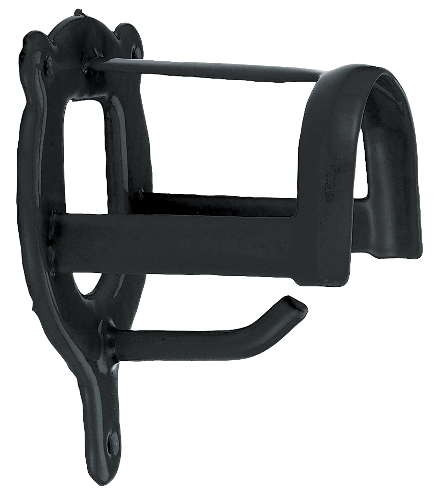 Trensenhalter Metall Schwarz