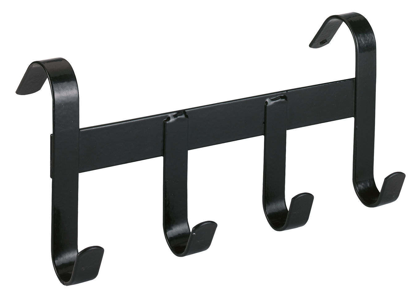 Trensenhalter Metall mit 4 Haken schwarz