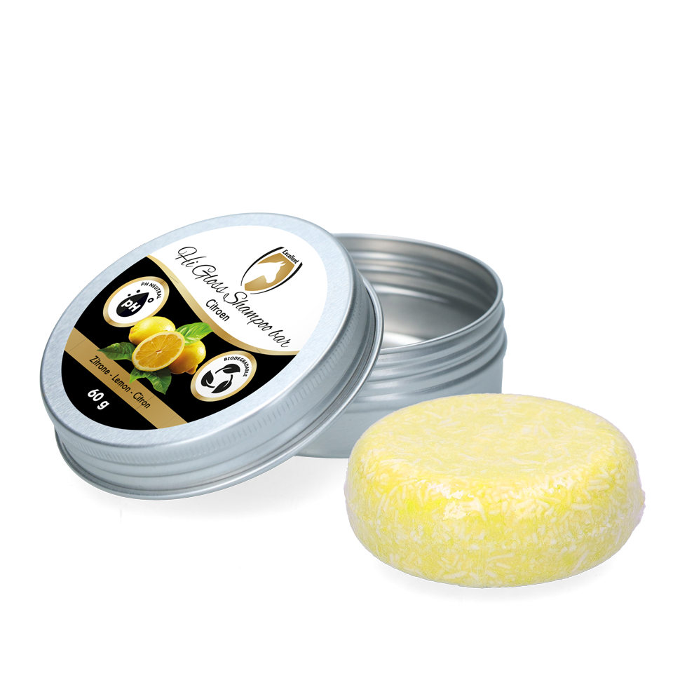 Excellent Horse Hi Gloss Shampoo Bar Zitrone 60 g