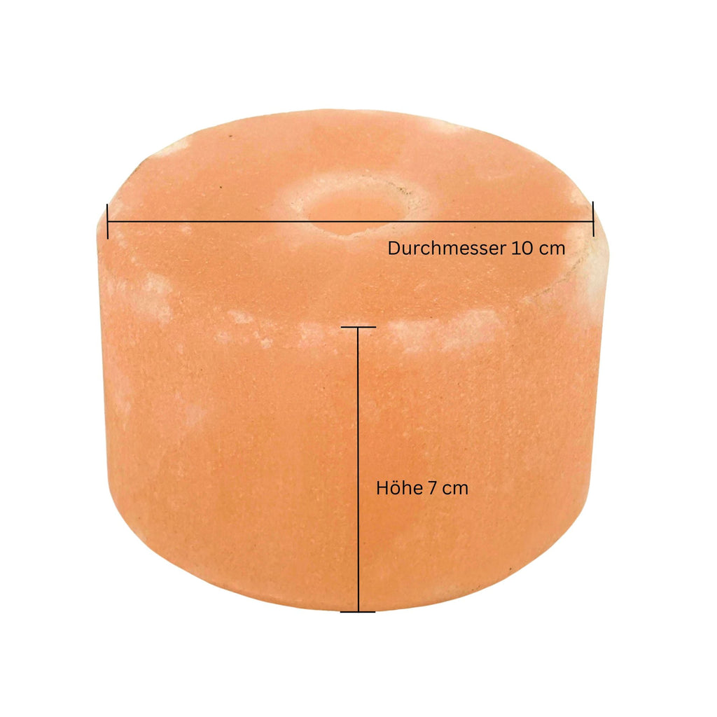 Himalaya-Leckstein Set: Halterung aus Birkenholz und 2 Himalaya Salzlecksteinen - TierVita