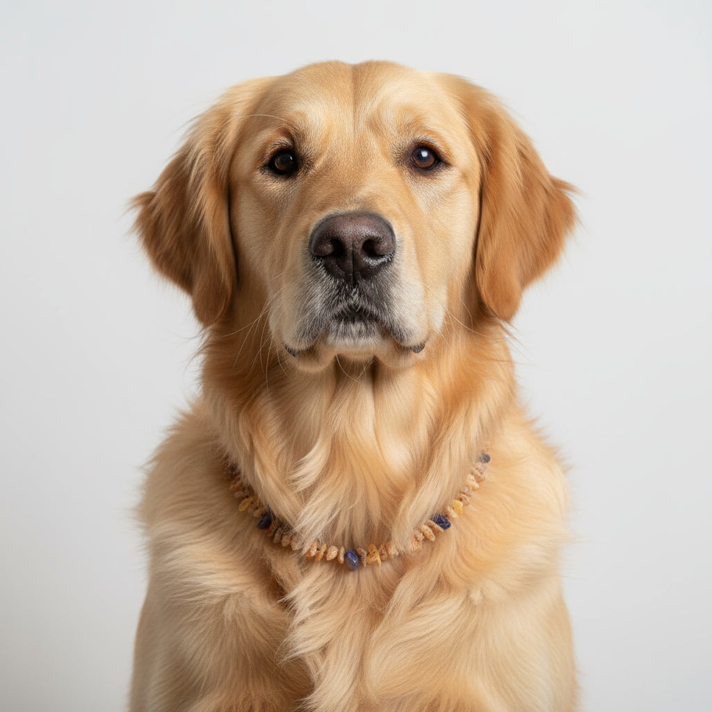 Hunde Bernsteinkette Amethyst - TierVita