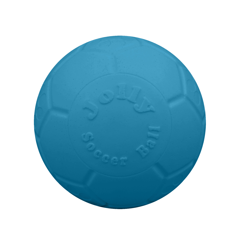 Jolly Soccer Ball Hundespielzeug – Bissfest & schwimmfähig | Hellblau XS 10cm